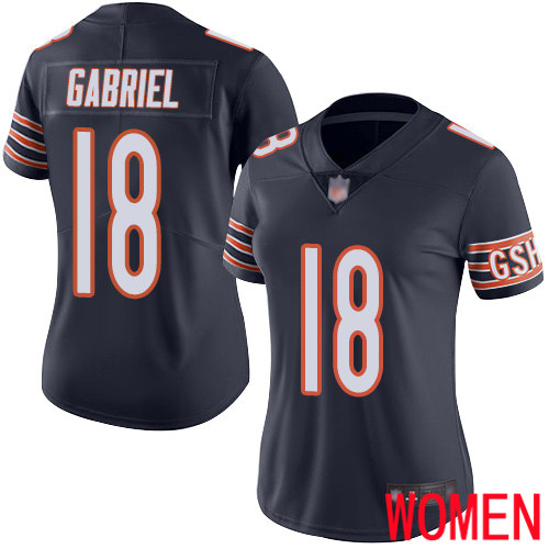 Chicago Bears Limited Navy Blue Women Taylor Gabriel Home Jersey NFL Football #18 Vapor Untouchable